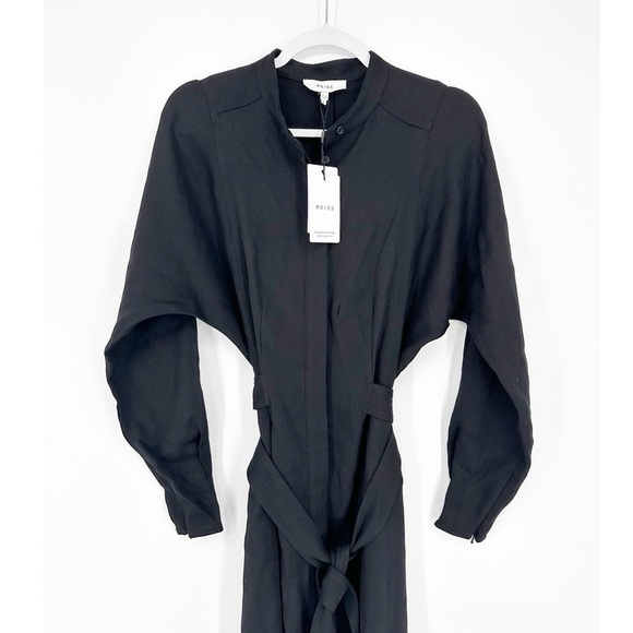 NWT REISS- Darcy Belted Midi Shirt Dress - Picture 4 of 9
